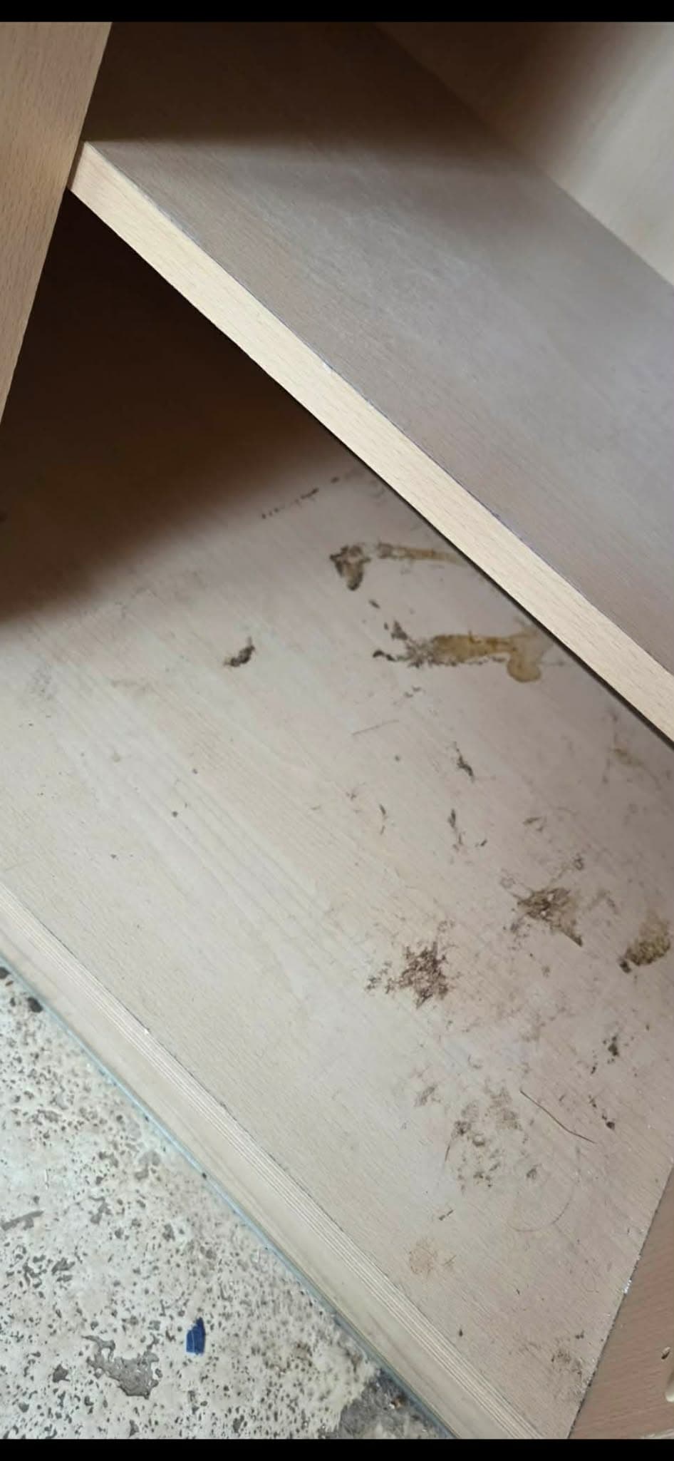 Cupboards — before cleaning